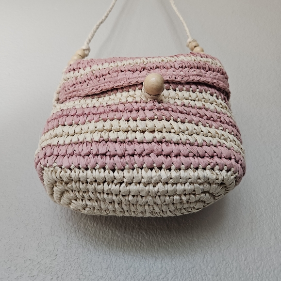 Zara woven raffia cross body bag - Picture 8 of 9